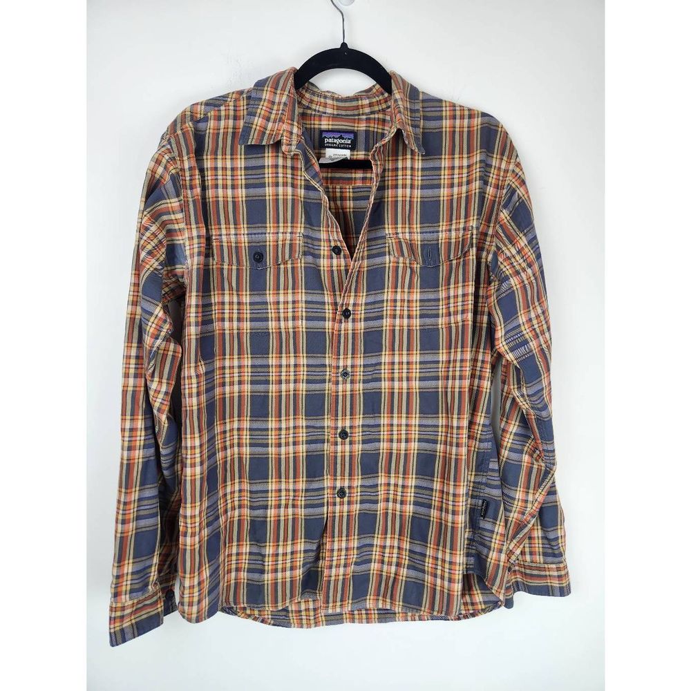 Patagonia Mens Organic Cotton Button Down Flannel Shirt Size Medium